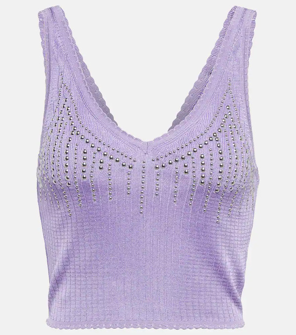  Rabanne Rabanne Embellished Knit Top 