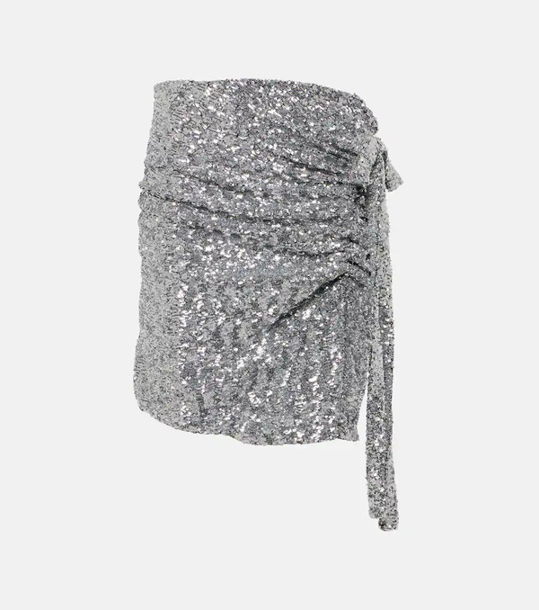  Rabanne Rabanne Sequined Miniskirt 