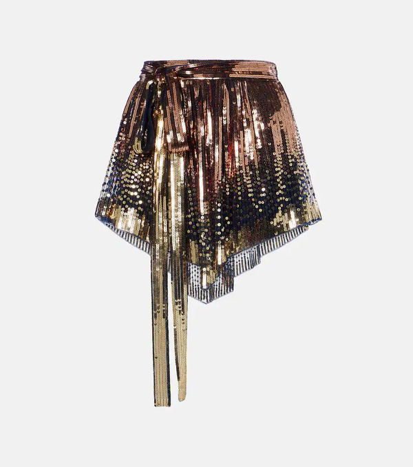  Rabanne Rabanne Sequined Shorts 