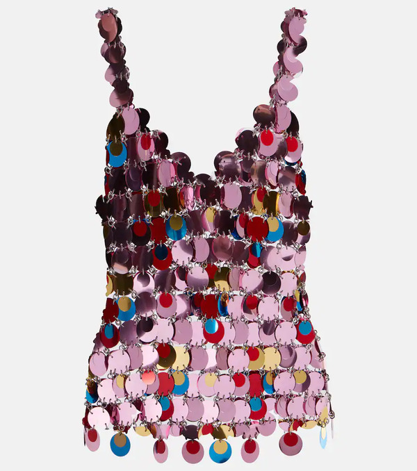  Rabanne Rabanne Sequined Top 