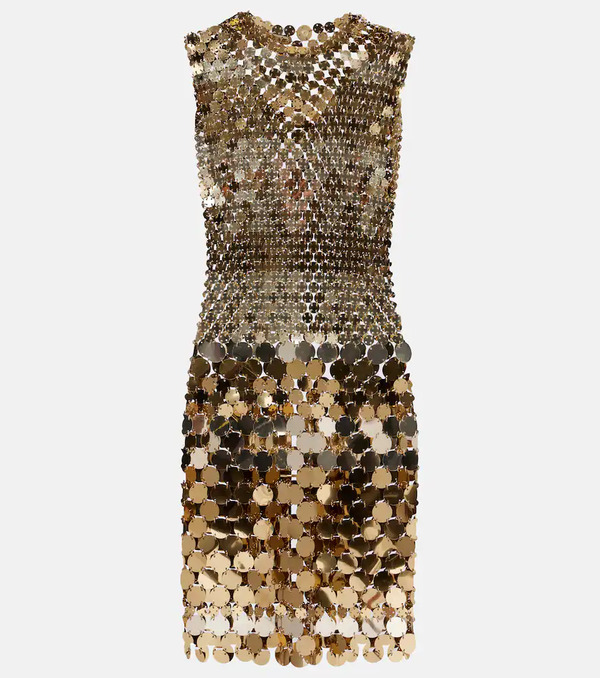  Rabanne Rabanne Sparkle Disc Minidress 