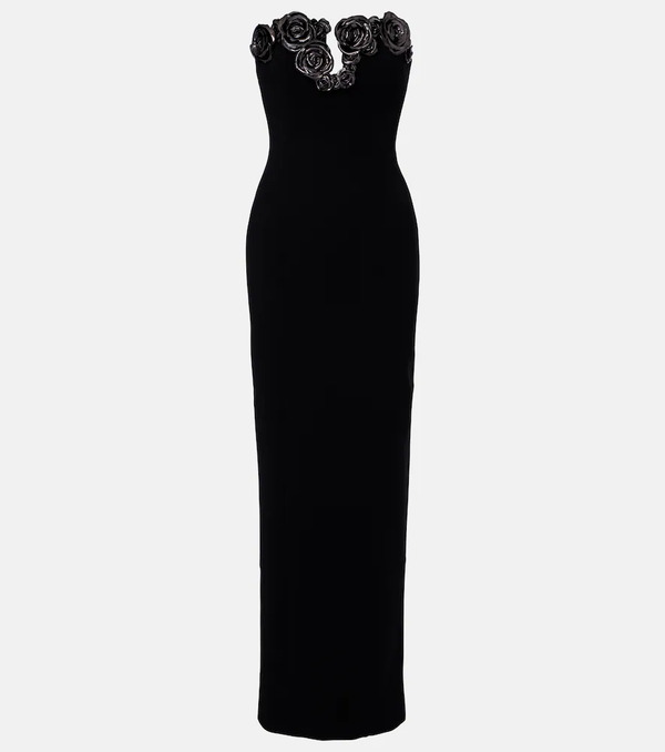  Rachel Gilbert Rachel Gilbert Mirage Floral-applique Bustier Gown 