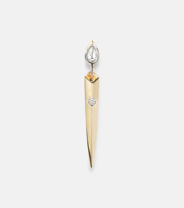  Rainbow K Rainbow K 14kt Gold Single Earring With Diamonds 