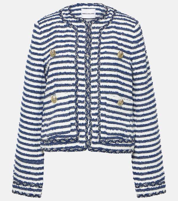  Rebecca Vallance Rebecca Vallance Matteo Striped Boucle Jacket 