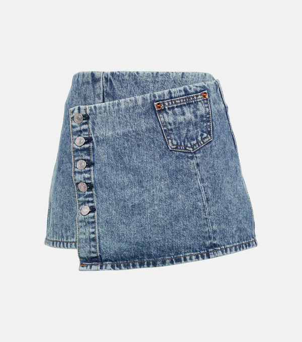  Re/done Re/done Denim Wrap Skirt 