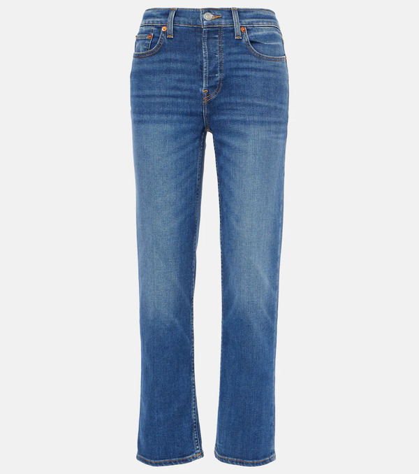  Re/done Re/done Stove Pipe Mid-rise Straight Jeans 