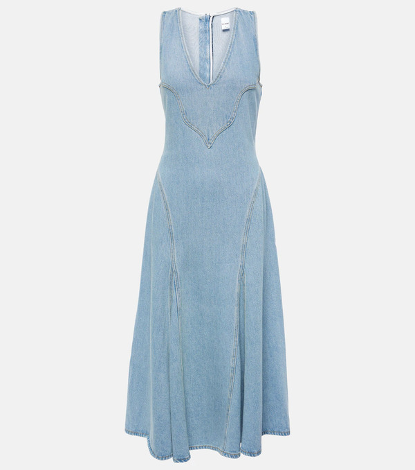  Re/done Re/done Western Denim Midi Dress 