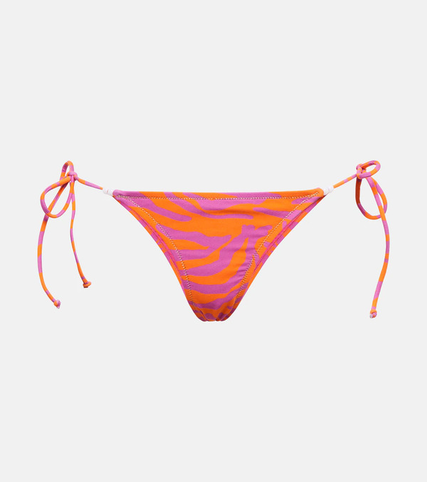  Reina Olga Reina Olga Miami Zebra-print Bikini Bottoms 
