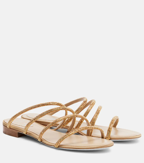  Rene Caovilla Rene Caovilla Erin Crystal-embellished Sandals 