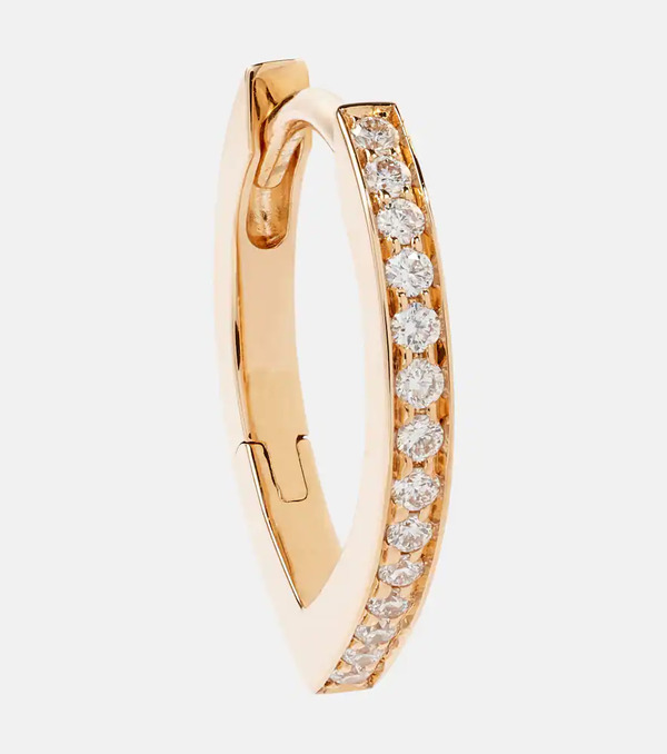  Repossi Repossi Antifer 18kt Rose Gold Single Earring With Diamonds 