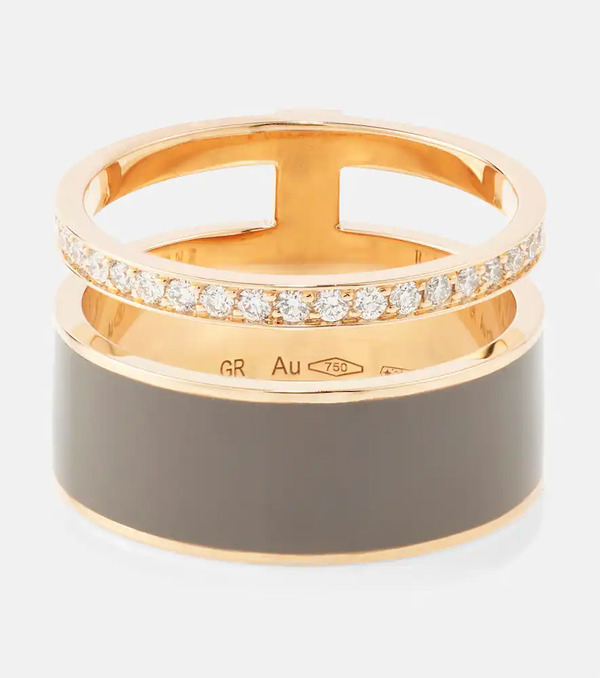  Repossi Repossi Berbere Chromatic 18kt Rose Gold Ring With Diamonds 