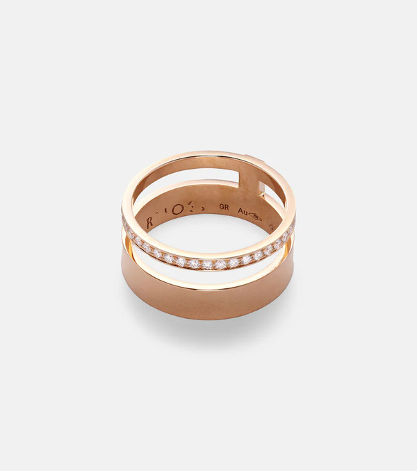 Repossi Repossi Berbere Module 18kt Rose-gold And Diamond Ring 