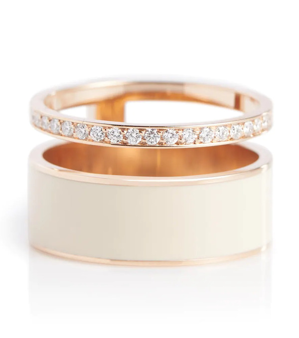  Repossi Repossi Berbere Module 18kt Rose Gold Ring With Diamonds 