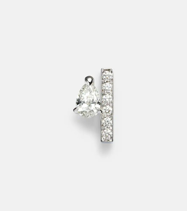  Repossi Repossi Serti Sur Vide 18kt White Gold Single Earring With Diamonds 