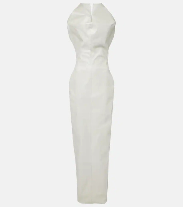  Rick Owens Rick Owens Coated Canvas Gown 