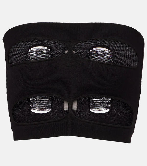  Rick Owens Rick Owens Cutout Strapless Wool Top 