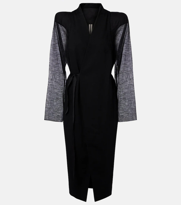  Rick Owens Rick Owens Cyclops Wool Wrap Coat 