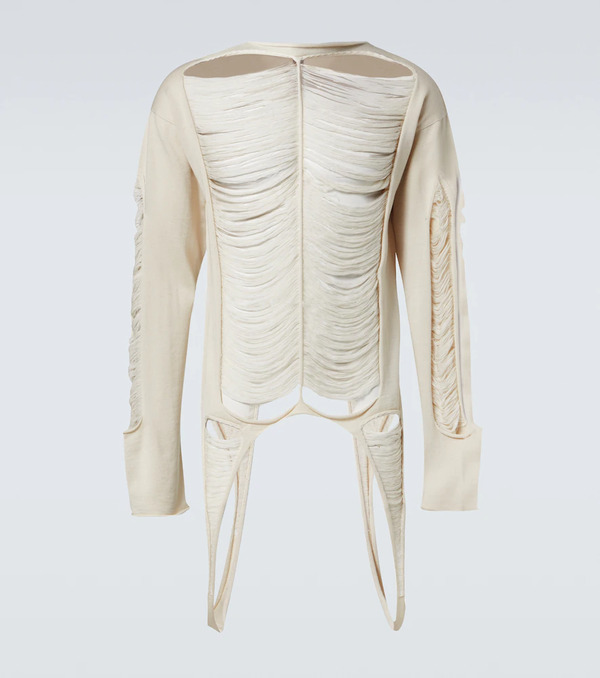  Rick Owens Rick Owens Distressed Wool Sweater 