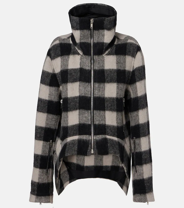  Rick Owens Rick Owens Exploder Checked Virgin Wool Jacket 