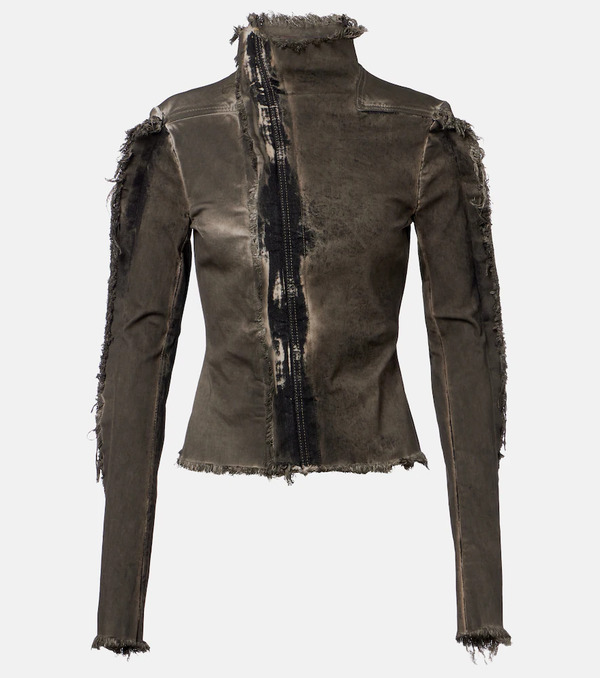  Rick Owens Rick Owens Gary Distressed Denim Jacket 
