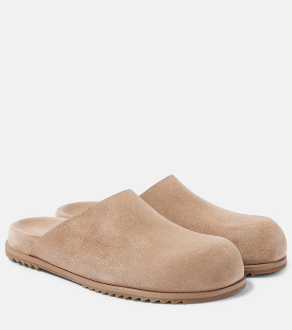  Rick Owens Rick Owens Granola Suede Mules 