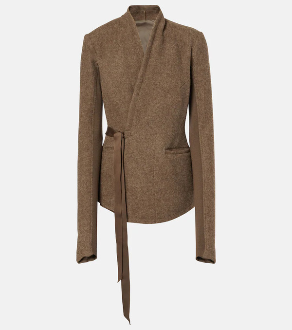  Rick Owens Rick Owens Hollywood Wool Wrap Jacket 