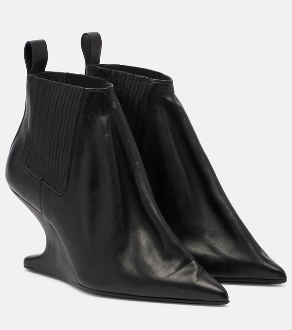  Rick Owens Rick Owens Leather Ankle Boots 