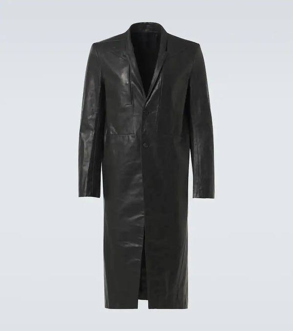  Rick Owens Rick Owens Leather Coat 