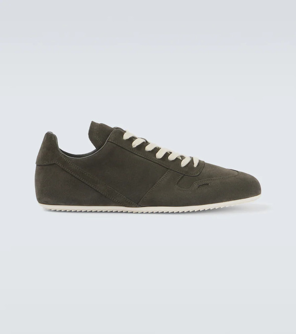  Rick Owens Rick Owens Minimal Suede Sneakers 