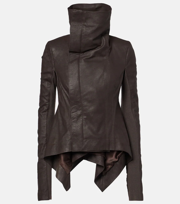  Rick Owens Rick Owens Naska Leather Biker Jacket 
