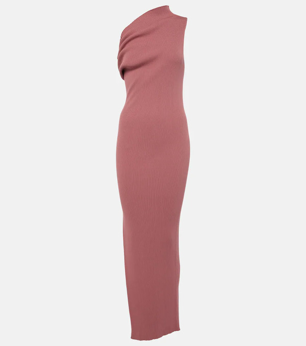  Rick Owens Rick Owens One-shoulder Jersey Maxi Dress 