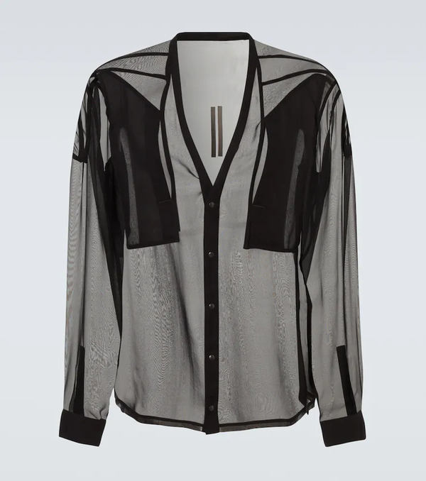  Rick Owens Rick Owens Sheer Silk Shirt 