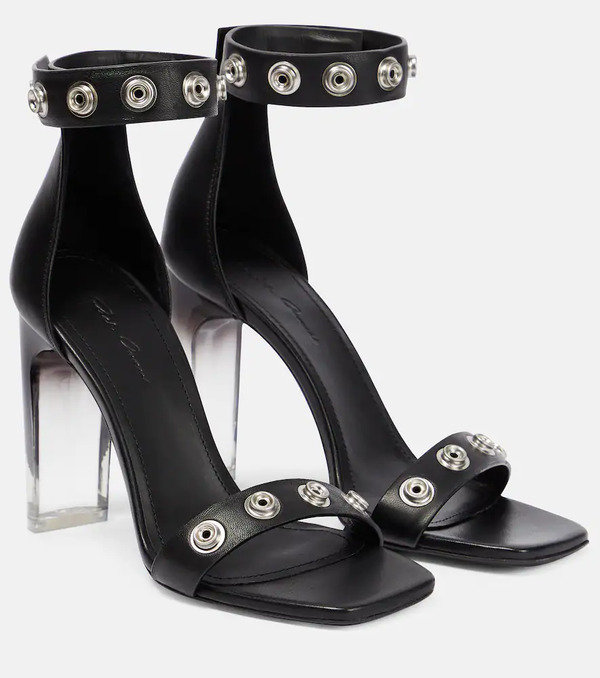 Rick Owens Rick Owens Snaps Leather Sandals 