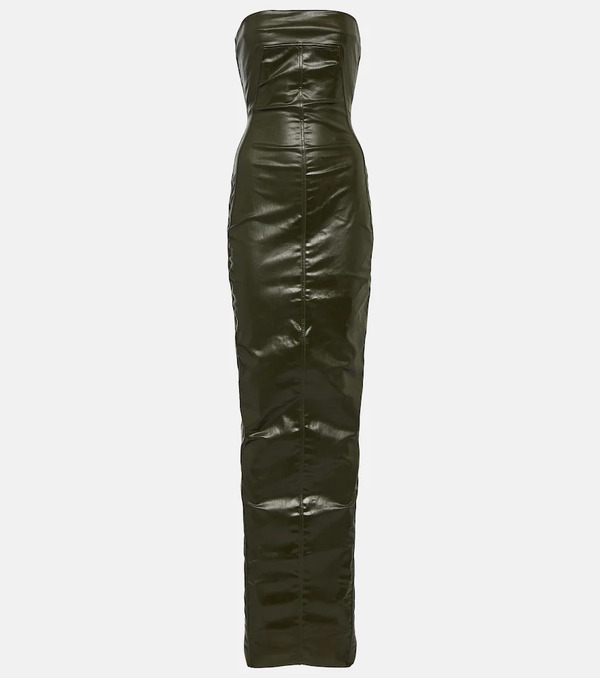  Rick Owens Rick Owens Strapless Denim Gown 