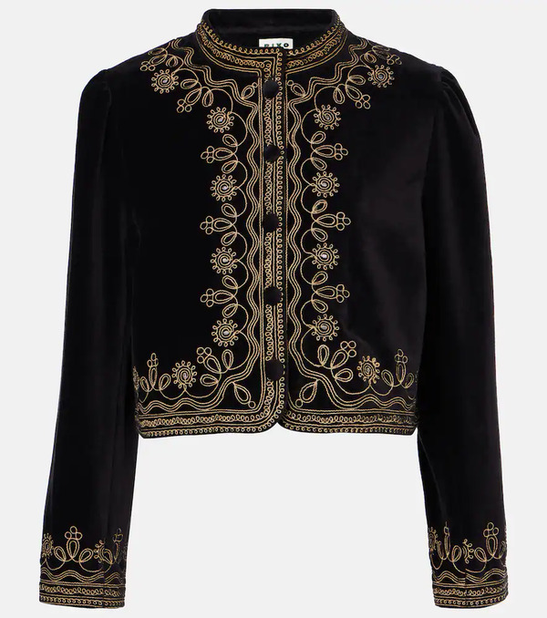  Rixo Rixo Denver Embroidered Cotton Jacket 