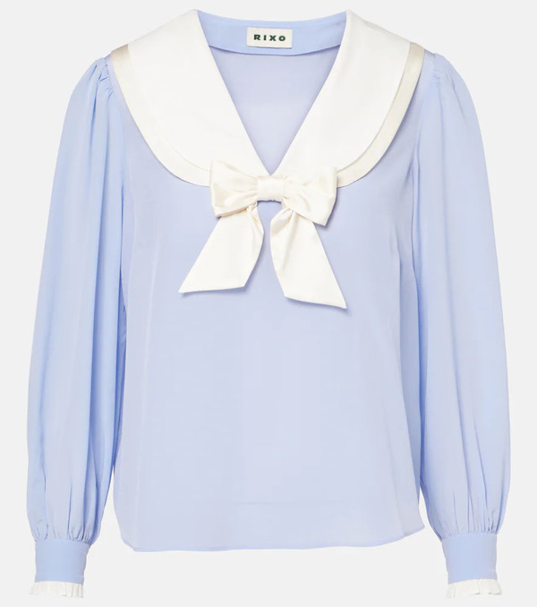  Rixo Rixo Eimer Silk Top 