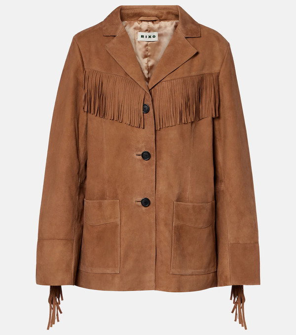  Rixo Rixo Fringed Suede Jacket 