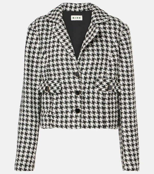  Rixo Rixo Houndstooth Cropped Jacket 