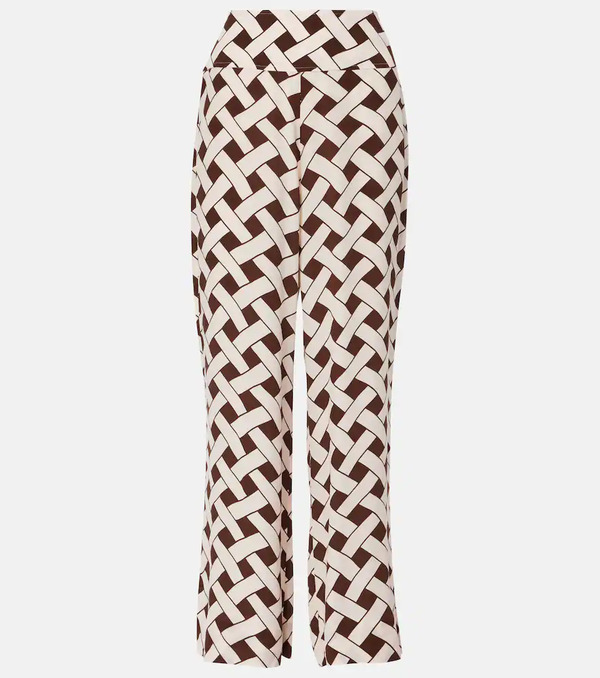  Rixo Rixo Isotta Printed Wide-leg Pants 