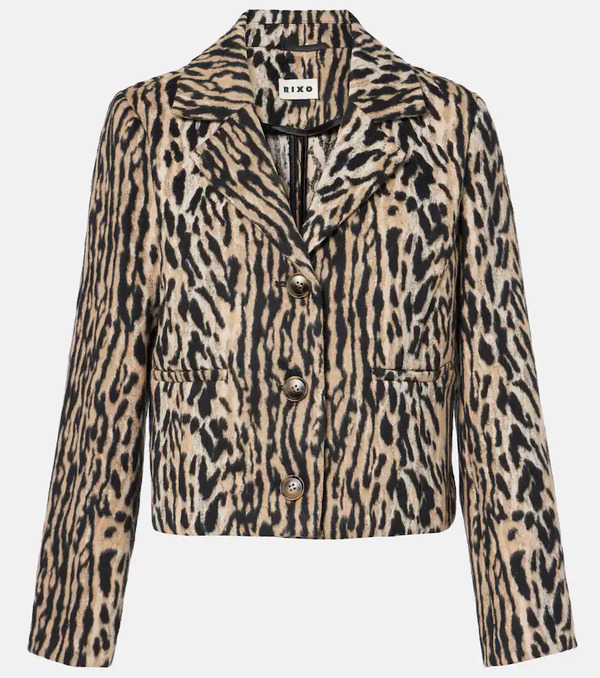  Rixo Rixo Leila Leopard-print Jacket 