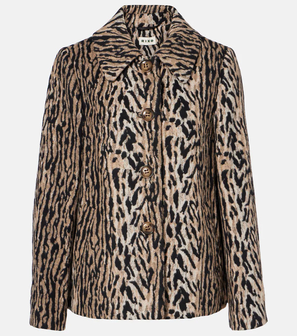 Rixo Rixo Leila Leopard-print Jacket 