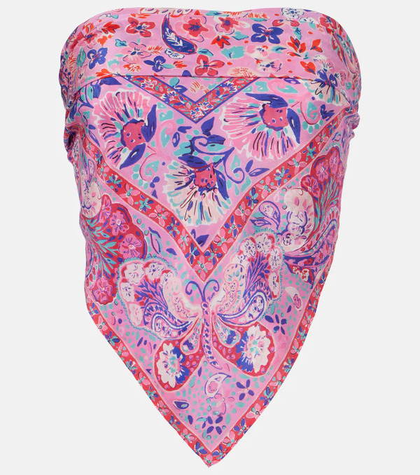  Rixo Rixo Menno Printed Silk Top 
