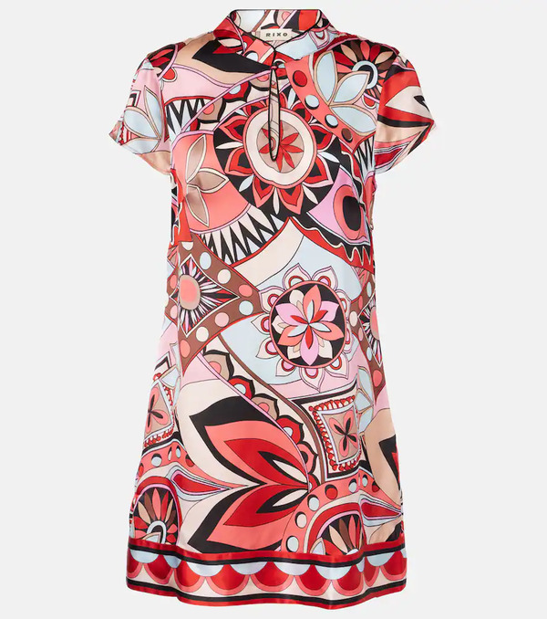  Rixo Rixo Printed Silk Minidress 