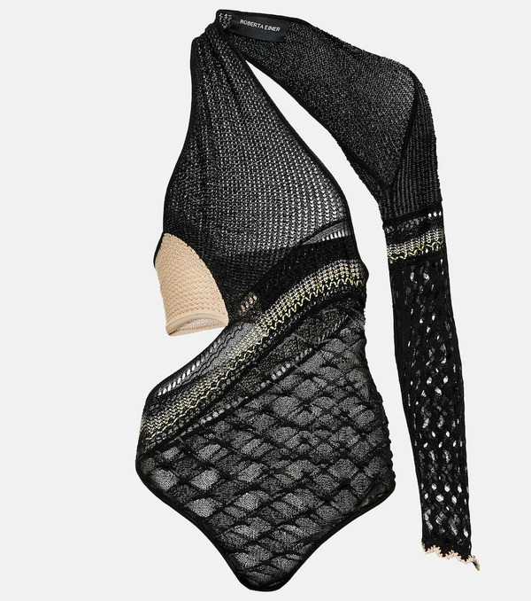 Roberta Einer Roberta Einer Dina Asymmetric Knit Bodysuit 