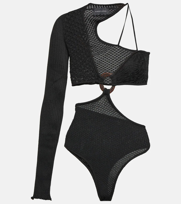  Roberta Einer Roberta Einer Legato Asymmetric Cotton Bodysuit 