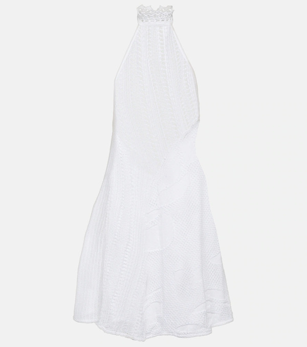  Roberta Einer Roberta Einer Sleek Halterneck Knit Minidress 