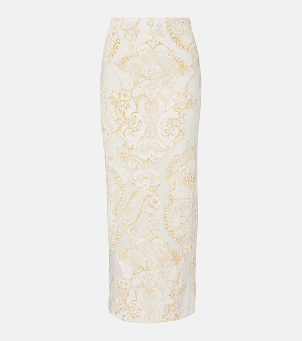  Roberto Cavalli Roberto Cavalli Printed Midi Skirt 