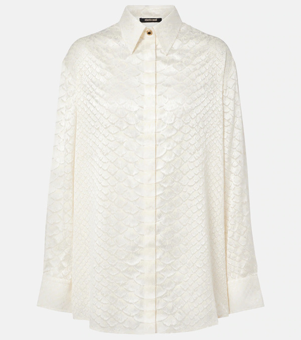  Roberto Cavalli Roberto Cavalli Snake-print Shirt 