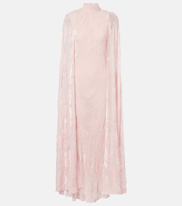  Rodarte Rodarte Caped Velvet Devore Gown 