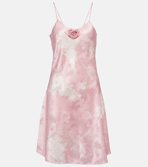  Rodarte Rodarte Printed Silk Slip Minidress 